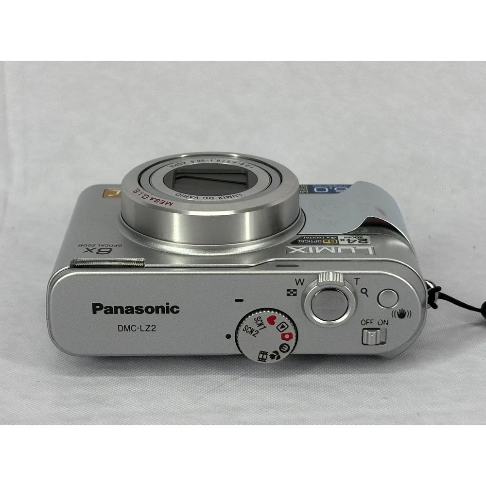 Panasonic Lumix DMC-LZ2 5MP 6x Optical Zoom Digital Camera Silver Vintage